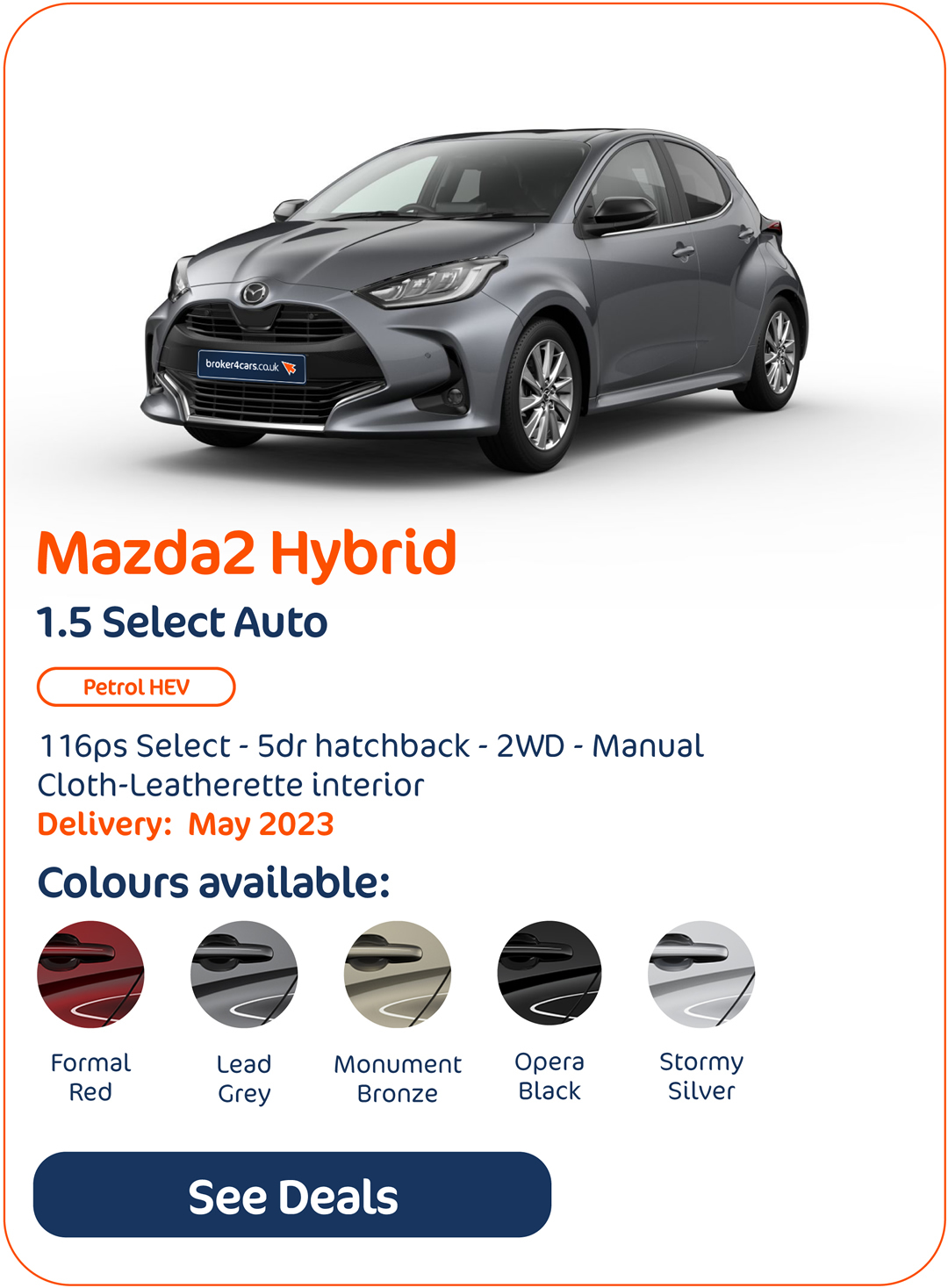 Mazda 2 Hybrid 1.5 Select Auto - Click to Enquire